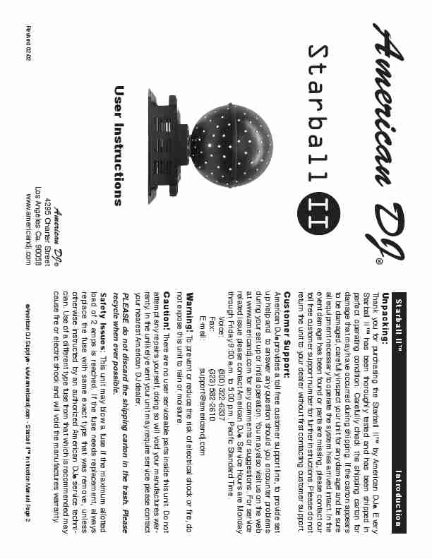 American DJ DJ Equipment Starball II-page_pdf